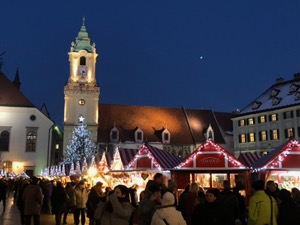 Advent v Bratislavě - hlavní náměstí